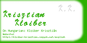 krisztian kloiber business card